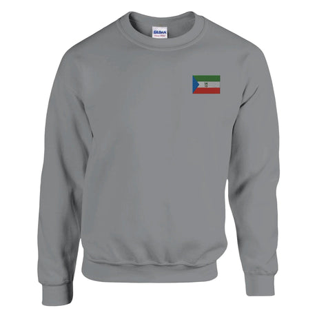 Sweat-shirt guinée équatoriale broderie couleur coton mélangé