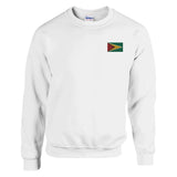 Sweat-shirt guyana broderie couleur en mélange doux