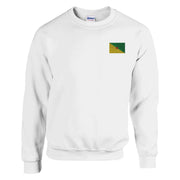 Sweat-shirt guyane broderie couleur coton mélangé doux