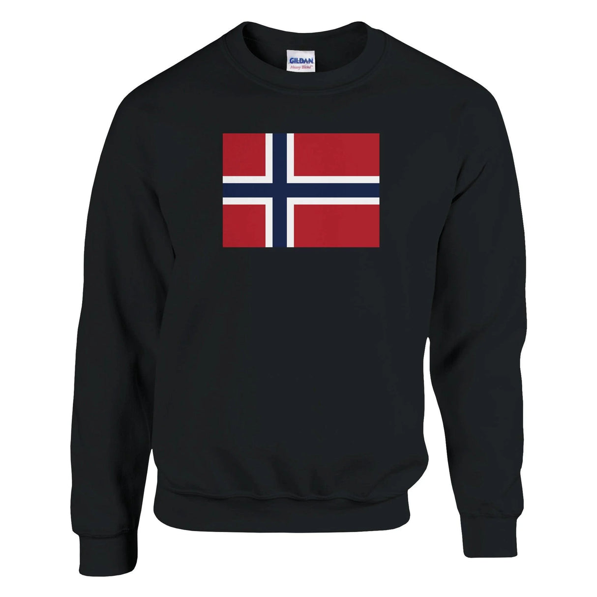 Sweat-shirt île bouvet coton mélangé brodé confortable