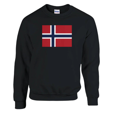Sweat-shirt île bouvet coton mélangé brodé confortable