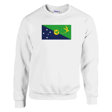 Sweat-shirt île christmas coton mélangé brodé confortable