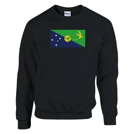 Sweat-shirt île christmas coton mélangé brodé confortable