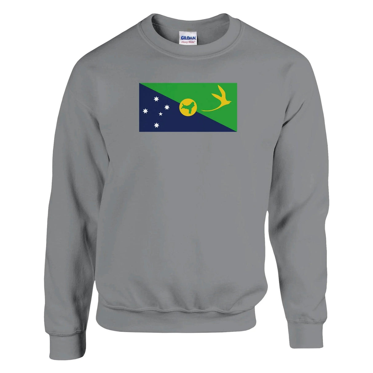 Sweat-shirt île christmas coton mélangé brodé confortable