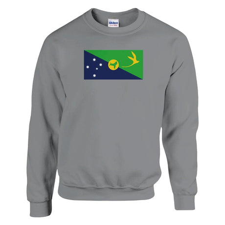 Sweat-shirt île christmas coton mélangé brodé confortable