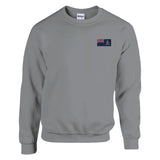 Sweat-shirt îles caïmans broderie couleur coton mélangé