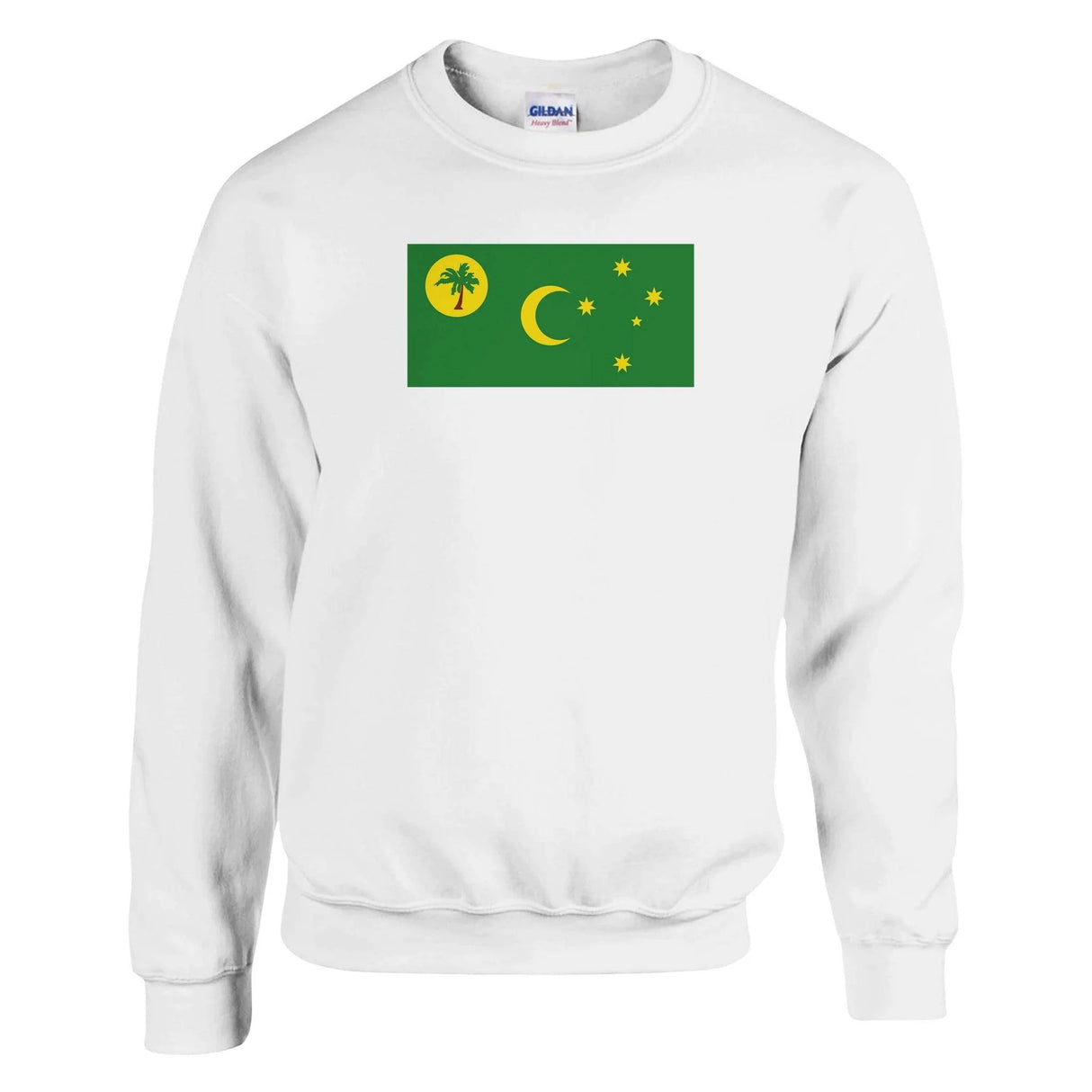 Sweat-shirt îles cocos coton mélangé broderie couleur