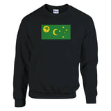 Sweat-shirt îles cocos coton mélangé broderie couleur