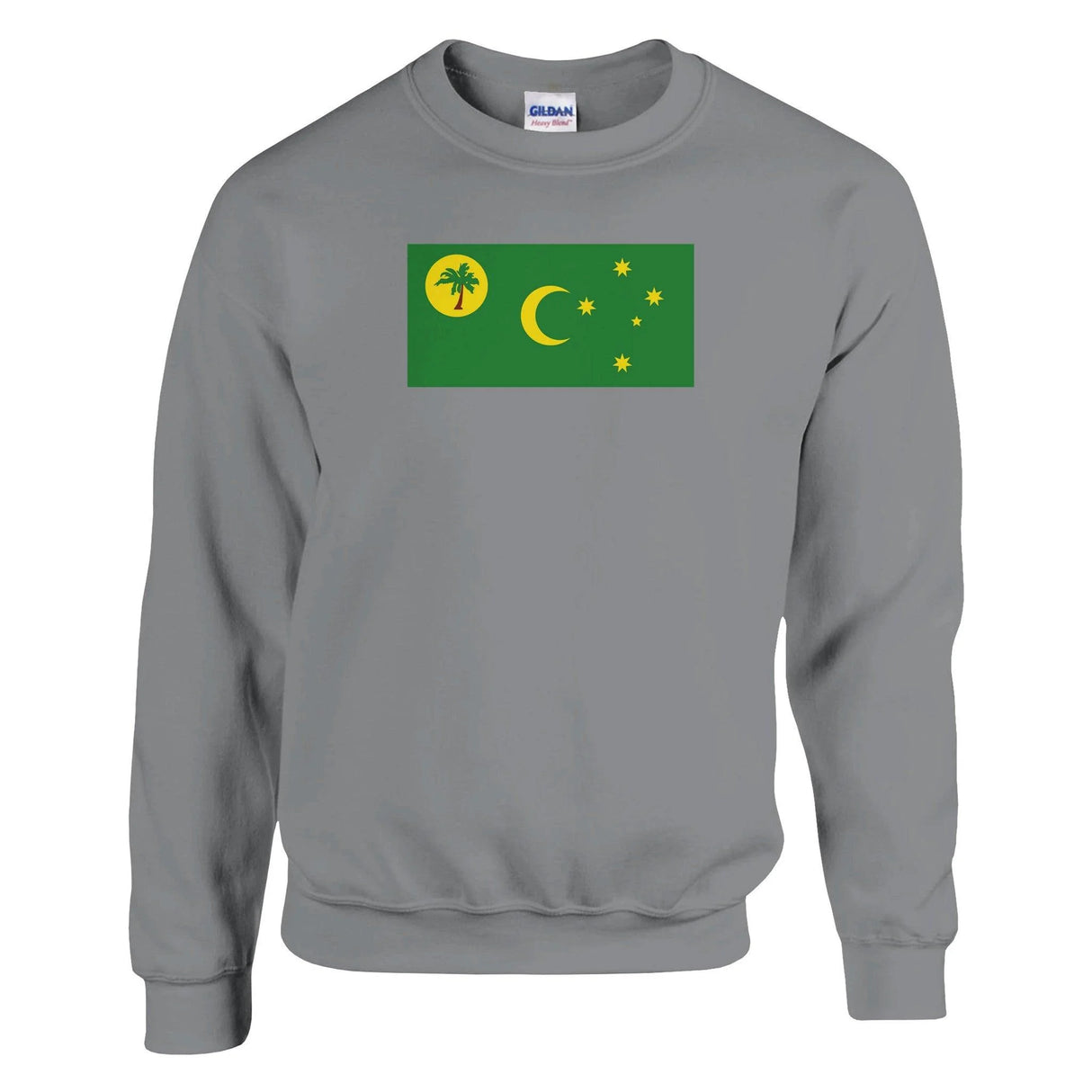 Sweat-shirt îles cocos coton mélangé broderie couleur