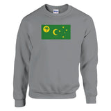 Sweat-shirt îles cocos coton mélangé broderie couleur