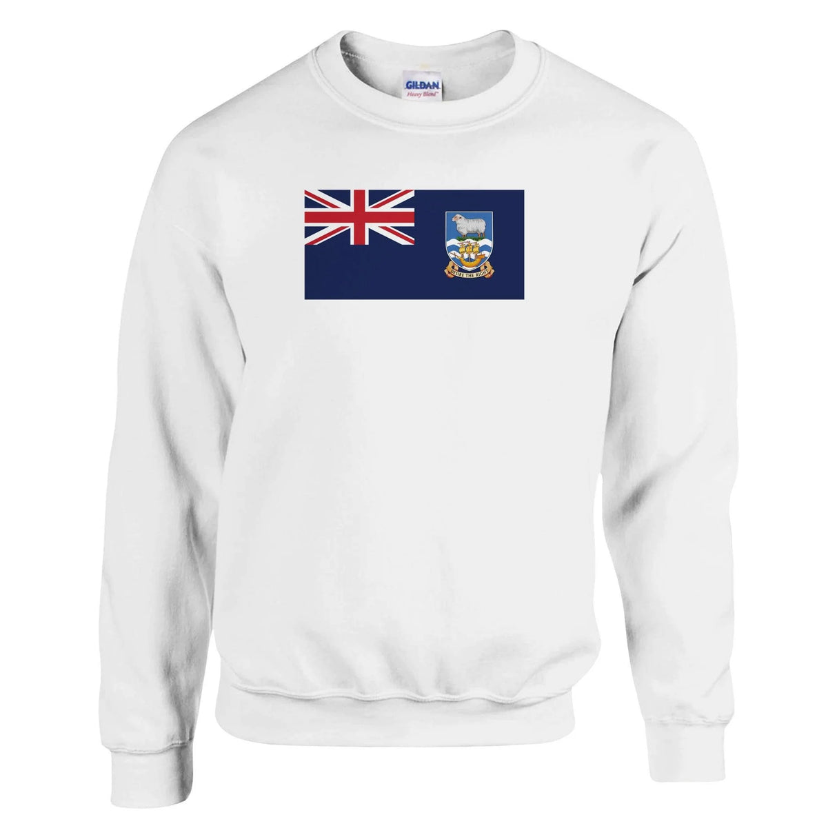 Sweat-shirt îles malouines coton mélangé brodé confortable