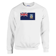 Sweat-shirt îles malouines coton mélangé brodé confortable