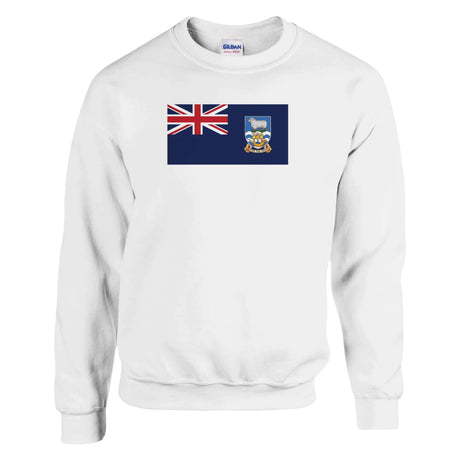 Sweat-shirt îles malouines coton mélangé brodé confortable