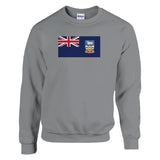 Sweat-shirt îles malouines coton mélangé brodé confortable