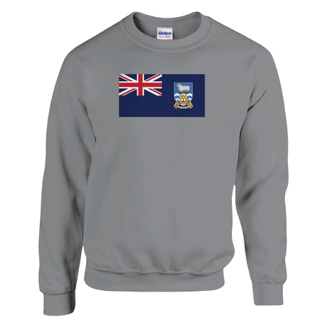 Sweat-shirt îles malouines coton mélangé brodé confortable