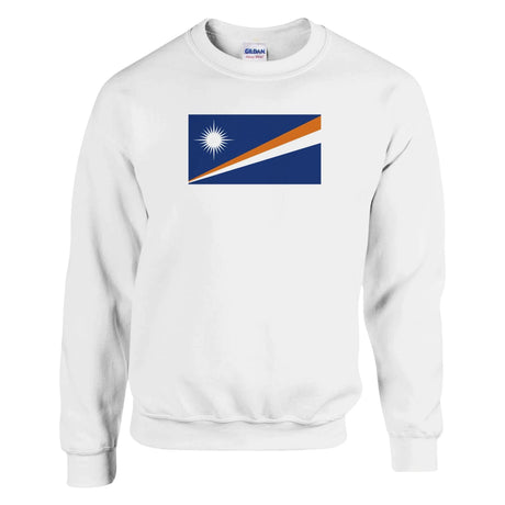 Sweat-shirt îles marshall coton mélangé broderie colorée