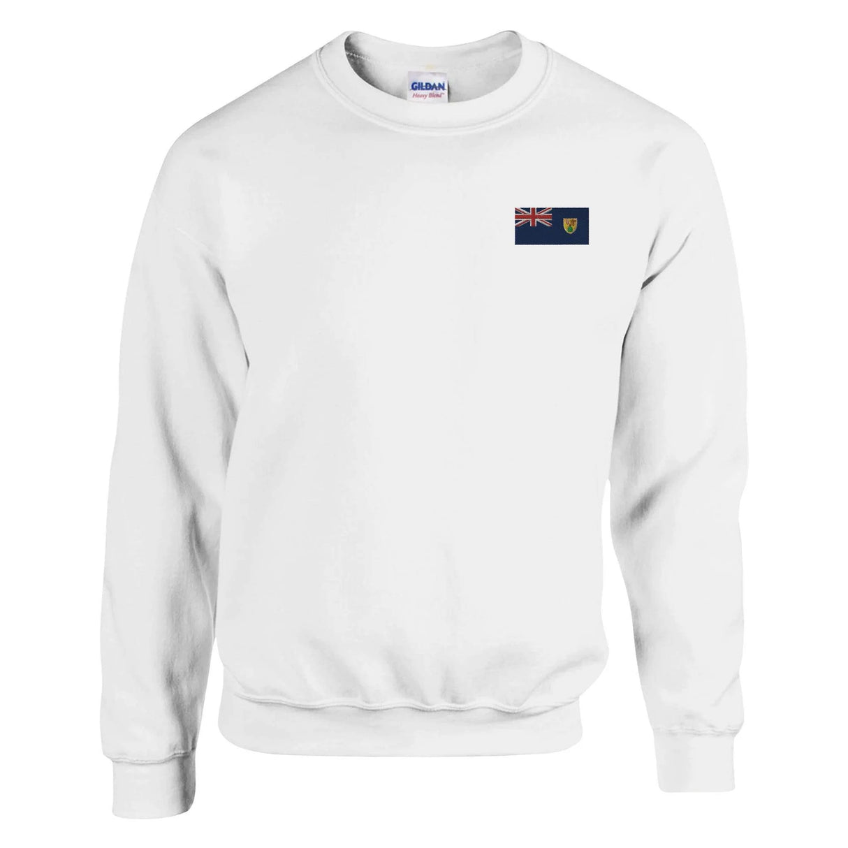 Sweat-shirt îles turques-et-caïques broderie coton mélangé