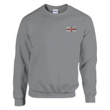Sweat-shirt irlande du nord broderie couleur coton mélangé