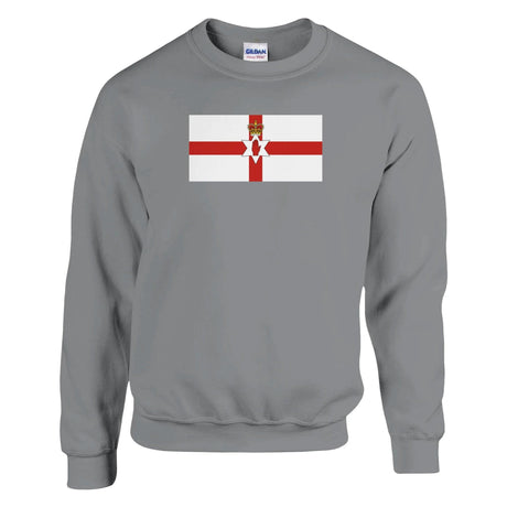 Sweat-shirt irlande du nord coton mélangé broderie douce