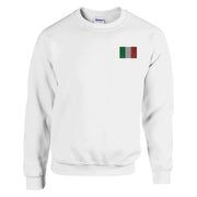 Sweat-shirt italie broderie couleur en coton mélangé doux