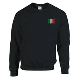 Sweat-shirt italie broderie couleur en coton mélangé doux