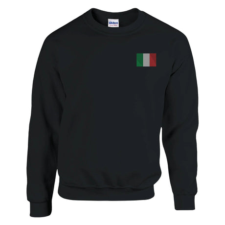 Sweat-shirt italie broderie couleur en coton mélangé doux