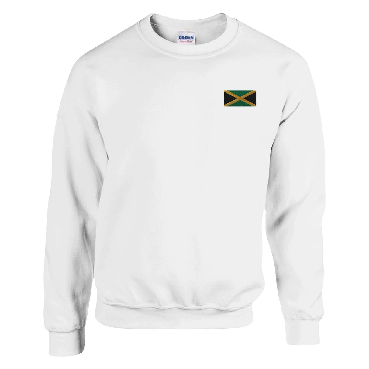 Sweat-shirt jamaïque broderie couleur en coton mélangé