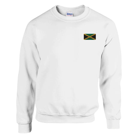 Sweat-shirt jamaïque broderie couleur en coton mélangé