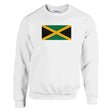 Sweat-shirt jamaïque coton mélangé brodé couleurs vibrantes