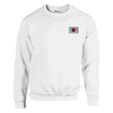 Sweat-shirt japon broderie couleur en coton mélangé doux