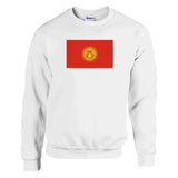 Sweat-shirt kirghizistan coton mélangé broderie couleur