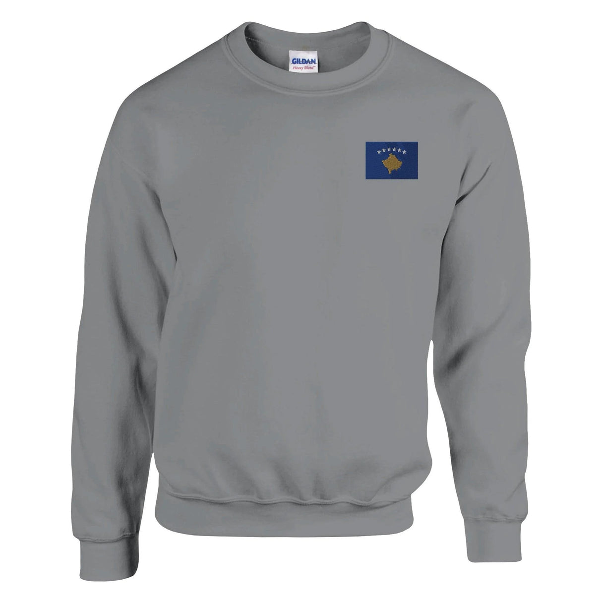 Sweat-shirt kosovo broderie couleur coton mélangé doux