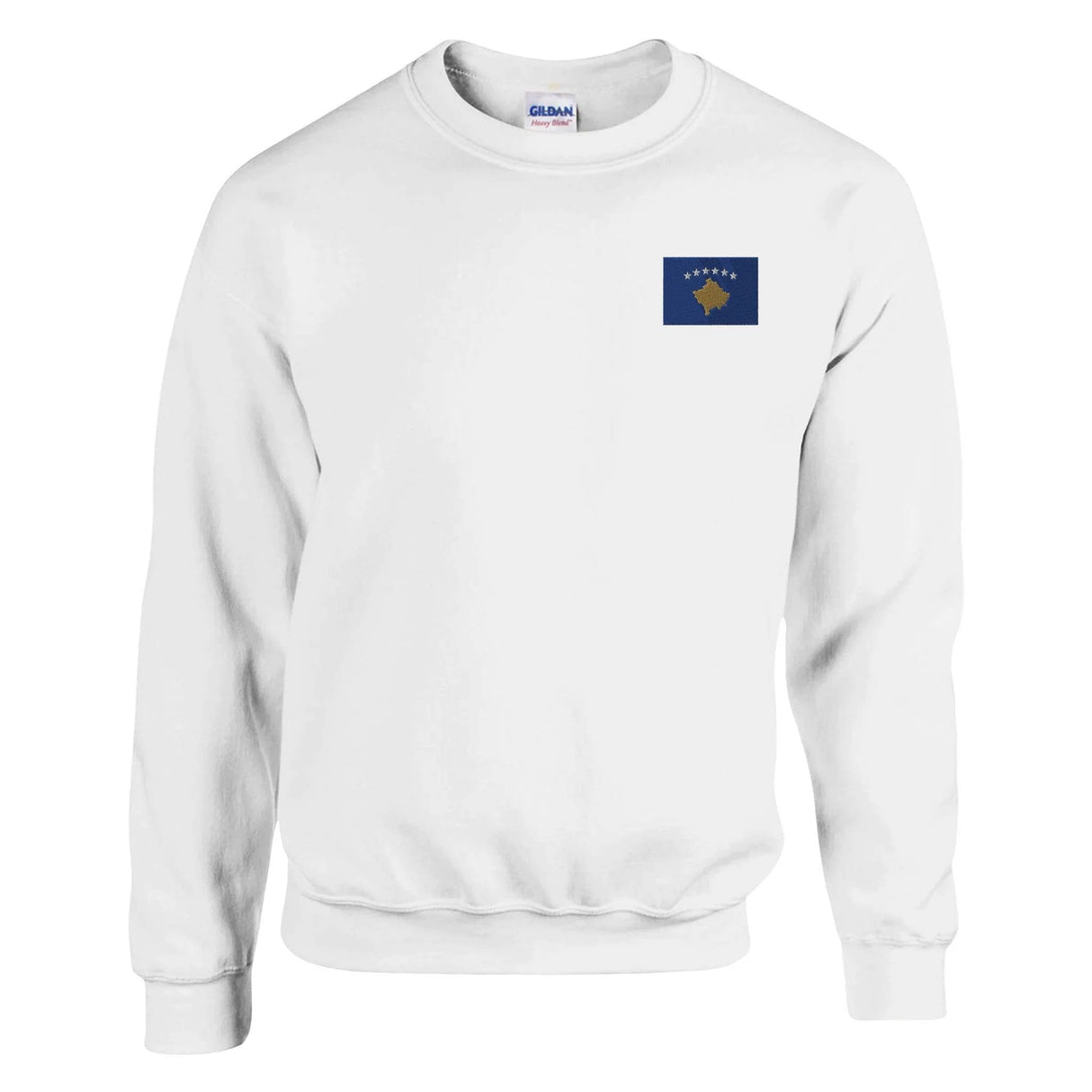 Sweat-shirt kosovo broderie couleur coton mélangé doux