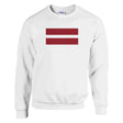 Sweat-shirt lettonie coton mélangé brodé confortable