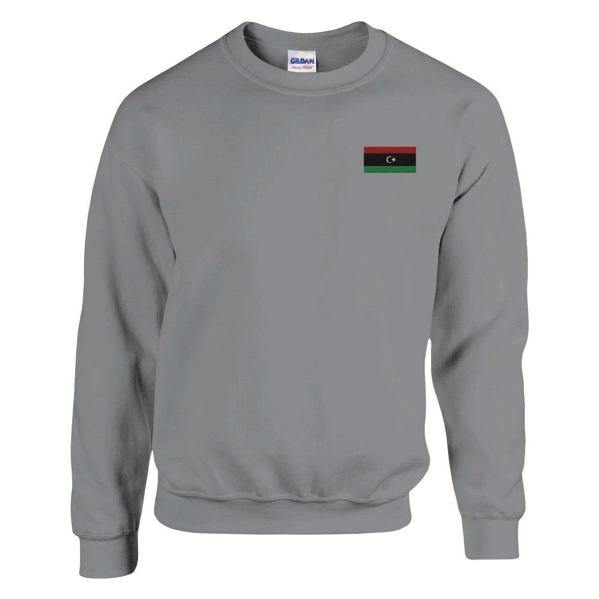 Sweat-shirt libye broderie couleur coton mélangé doux