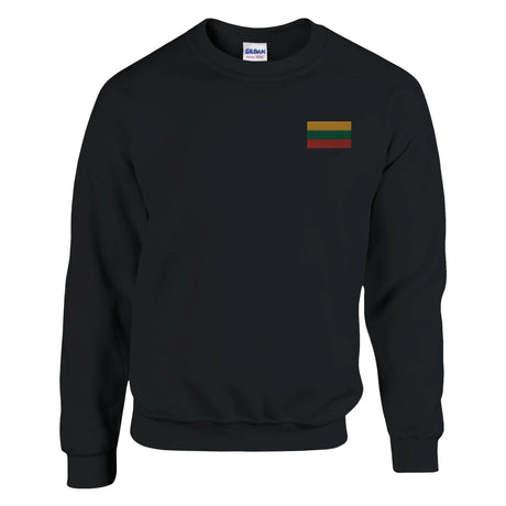Sweat-shirt lituanie broderie couleur en coton mélangé