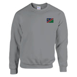 Sweat-shirt namibie broderie couleur en coton mélangé