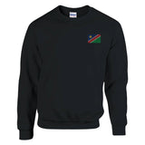 Sweat-shirt namibie broderie couleur en coton mélangé