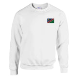 Sweat-shirt namibie broderie couleur en coton mélangé