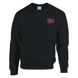 Sweat-shirt norvège broderie couleur coton mélangé doux