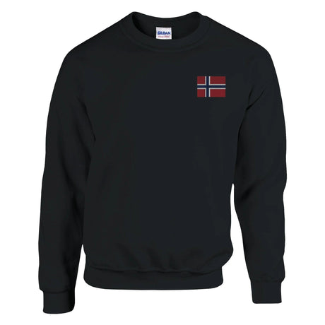 Sweat-shirt norvège broderie couleur coton mélangé doux