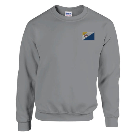 Sweat-shirt pays-bas caraïbéen broderie coton mélangé