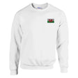 Sweat-shirt pays de galles broderie couleur coton mélangé