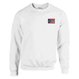 Sweat-shirt porto rico broderie couleur coton mélangé