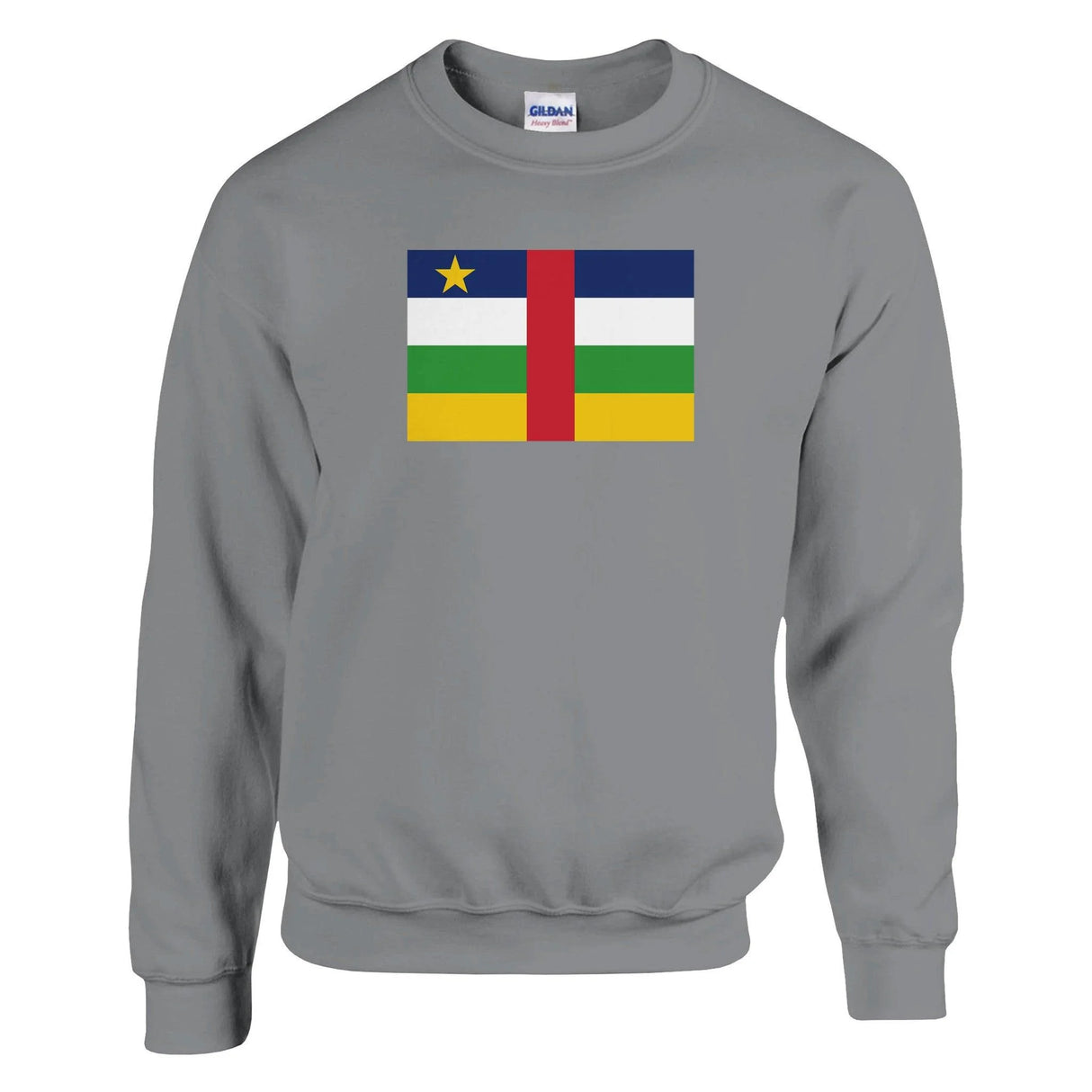 Sweat-shirt république centrafricaine coton mélangé brodé