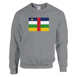 Sweat-shirt république centrafricaine coton mélangé brodé