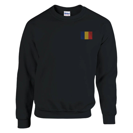 Sweat-shirt roumanie broderie couleur coton mélangé doux