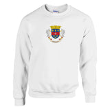 Sweat-shirt saint-barthélemy coton mélangé brodé doux