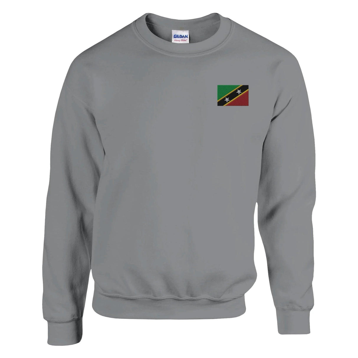 Sweat-shirt saint-christophe-et-niévès broderie couleur coton