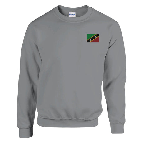 Sweat-shirt saint-christophe-et-niévès broderie couleur coton